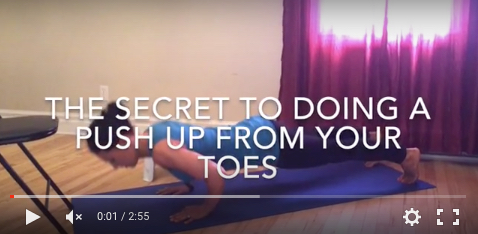The Secret to Doing a Push Up from Your Toes